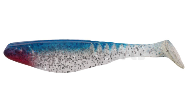 000812085 Shark 4" (ca. 11,0 cm) clear silver-glitter / blue