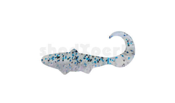 000935B304 Banjo Twister 1" (ca. 3,5 cm) blauperl-Glitter / oceanblue Glitter