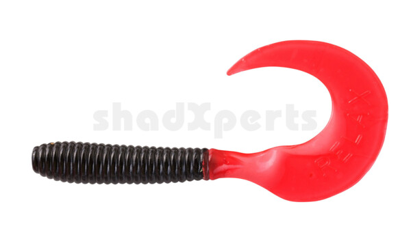 000606029A Twister 2,5" regulär (ca. 6,0 cm) black / red tail