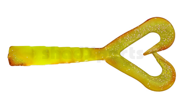 000610DT-04 Big Twin Tail 4"(ca. 10cm) silk- red glitter