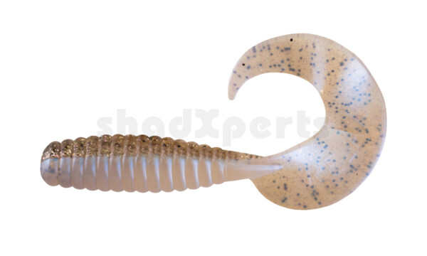 000513B149 Xtra Fat Grub 5,5" laminated (ca. 13,0 cm) bluepearl / clear black ´n copper flake