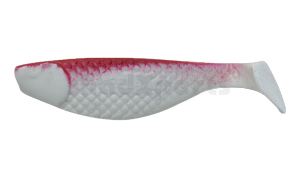 000110003 Aqua 4" (ca. 10,0 cm) reinweiss / rot