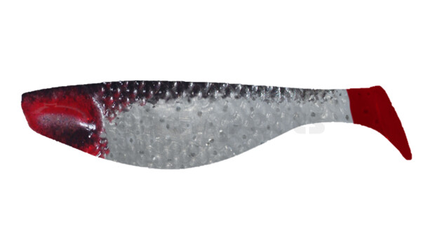 000110014R Aqua 4" (ca. 10,0 cm) perl / schwarz / red tail