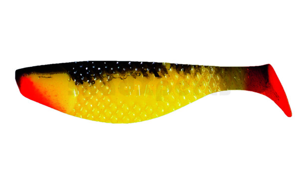 000108061R Aqua 3" (ca. 8,0 cm) gelb / schwarz / red tail