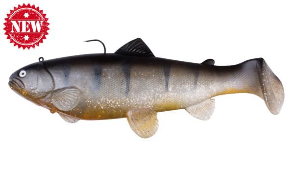 SBT25SPE Castaic-Swim-Bait-Trout - 10" (25cm) sinking Silver Spicy Perch