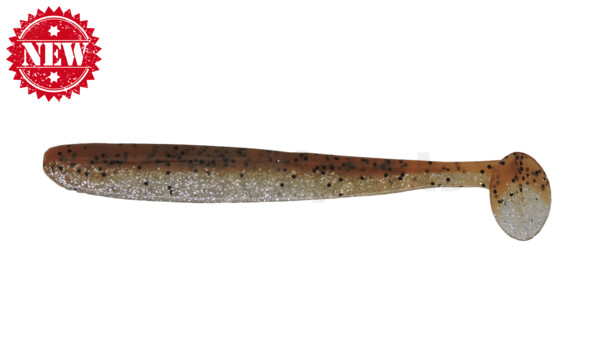 003413B083 Bass Shad 4,5“ (ca. 13 cm) clear silver Glitter / brown-Glitter