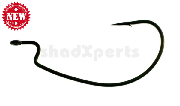 D39Z1/0 Daiichi FATGAP WORM/TUBE HOOK, Black Nickel #1/0 , 7 Hooks/blister
