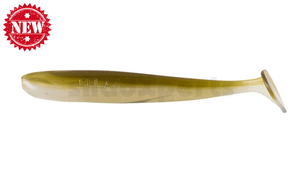 003413B585 Bass Shad 4,5“ (ca. 13 cm) pearl white / green pumpkin