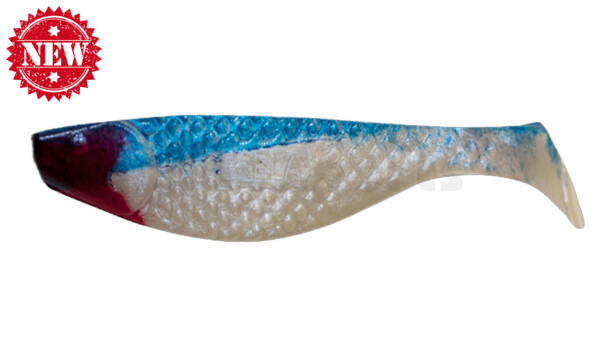 000108011 Aqua 3" (ca. 8,0 cm) perlweiss / blau