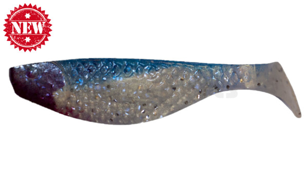 000108053 Aqua 3" (ca. 8,0 cm) goldperl-glitter / blau