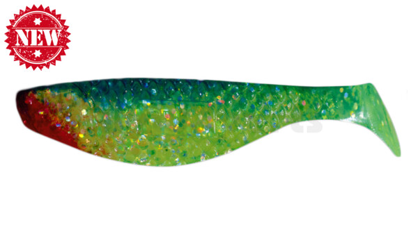 000108223 Aqua 3" (ca. 8,0 cm) grün(chartreuse)-glitter / blau