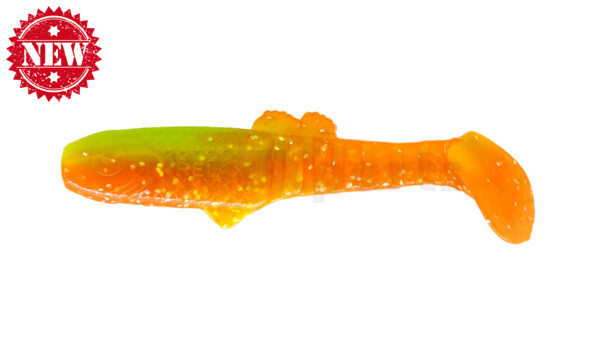 005010B141 Montana 3,5" (ca. 10,5 cm) orange-Glitter / fluogrün-Glitter