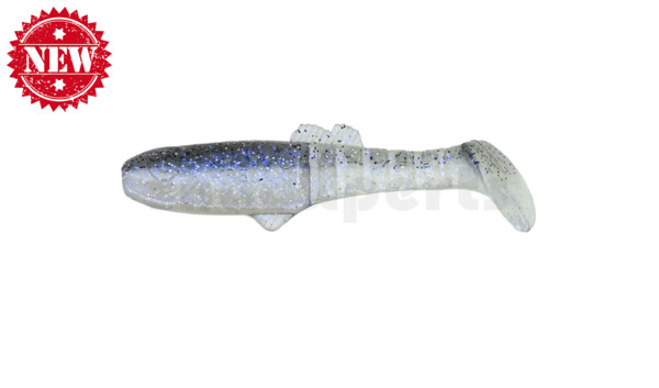 005007B031 Montana 2,5" (ca. 7cm) blauperl / klar salt´n pepper Glitter