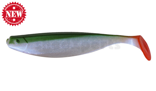 000418135 Xtra-Soft 7" (ca. 18,0 cm) bluepearl-glitter / boddengreen(green watermelon)