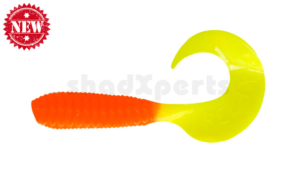 000604403 Twister 2" regulär (ca. 4,5 cm) orange / fluogelb