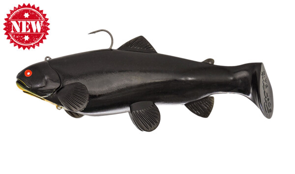 SBT25B Castaic-Swim-Bait-Trout - 10" (25cm) sinking im Hartschalenblister Black