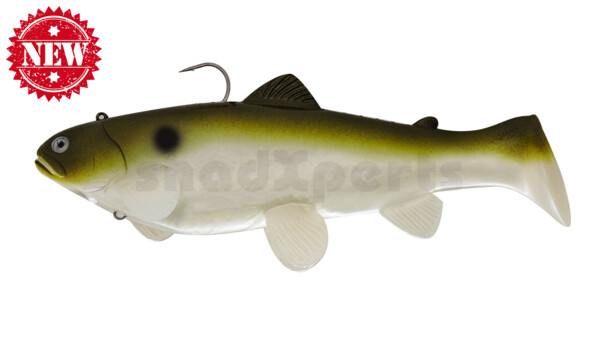 SBT25GRN Castaic-Swim-Bait-Trout - 10" (25cm) sinking im Hartschalenblister Green Shad