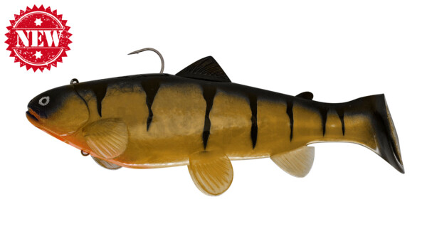 SBT25YP Castaic-Swim-Bait-Trout - 10" (25cm) sinking im Hartschalenblister Yellow Perch