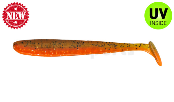 003413B068 Bass Shad 4,5“ (ca. 13 cm) orange-Glitter / olivebrown-Glitter
