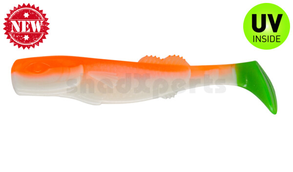 000712B199LT California 4" (ca. 11,0 cm) white / orange / lime tail