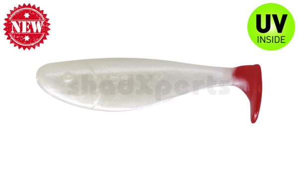 000304007RT Jankes 2" (ca. 5 cm) perlweiss / red tail