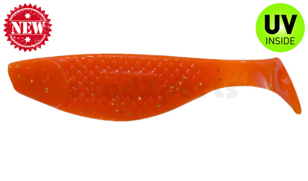 000110073 Aqua 4" (ca. 10,0 cm) orange-glitter