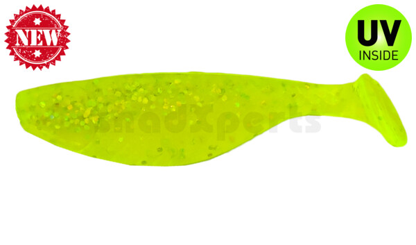 000108066 Aqua 3" (ca. 8,0 cm) chartreuse-glitter