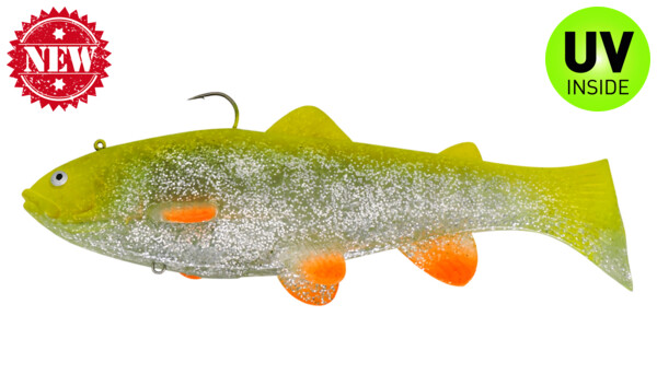 SBT25GFS Castaic-Swim-Bait-Trout-25cm sinking Ghost Fire Shiner