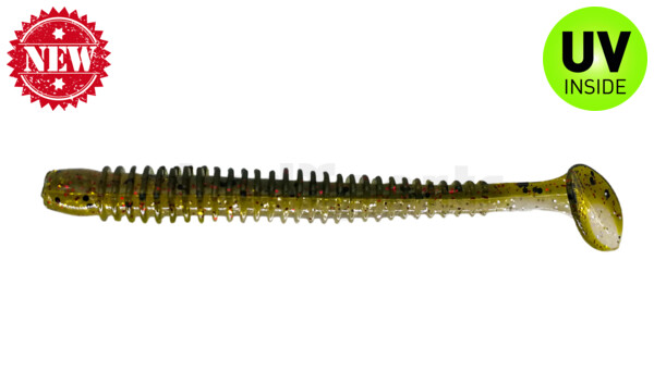 004010B310 Texas 4" (ca. 10 cm) selbstleuchtend Glitter / Kaulbarsch