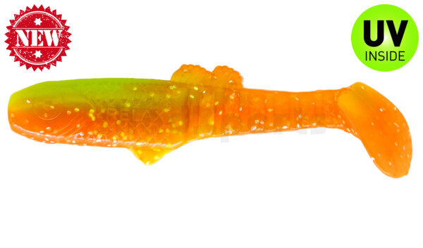 005013B141 Montana 4,5" (ca. 12,5 cm) orange-Glitter / fluogrün-Glitter