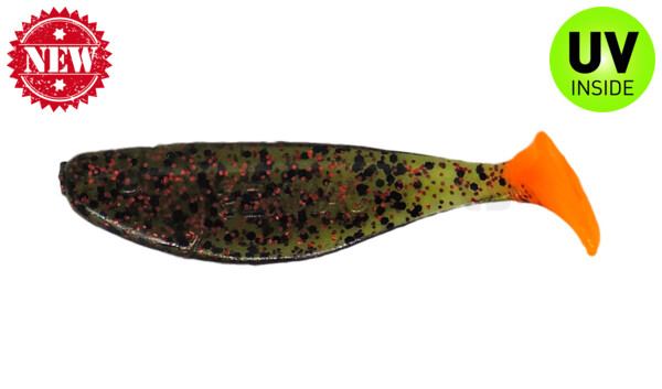 000304302OT Jankes 2" (ca. 4,5 cm) watermelon-glitter / orange tail