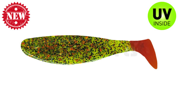 000304302RT Jankes 2" (ca. 4,5 cm) watermelon-glitter / red tail