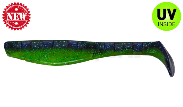 000220B113 Kopyto-Classic 8" (ca. 20,0 cm) grün (chartreuse)-Glitter / blau-violett Glitter