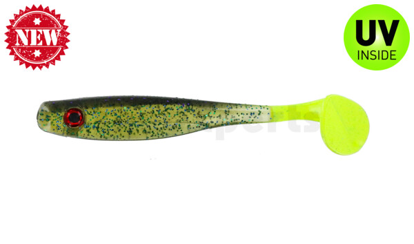 004109026 Suicide Shad 3.5" (ca. 9 cm) sprayed grass / chart tail