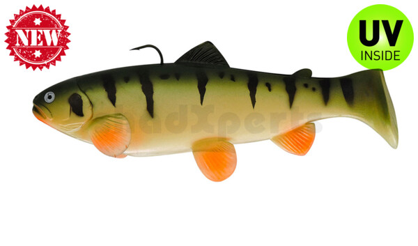 SBT25PE Castaic-Swim-Bait-Trout - 10" (25cm) sinking im Hartschalenblister Perch
