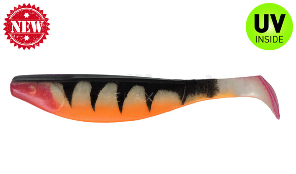 000216-025ZO Kopyto-River 6" (ca. 16,0 cm) goldperl / Zander / bauch: orange / red tail