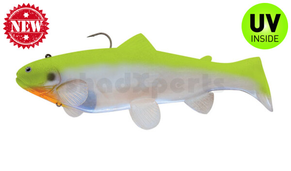 SBT25BFS Castaic-Swim-Bait-Trout - 10" (25cm) sinking im Hartschalenblister Blue Fire Gill