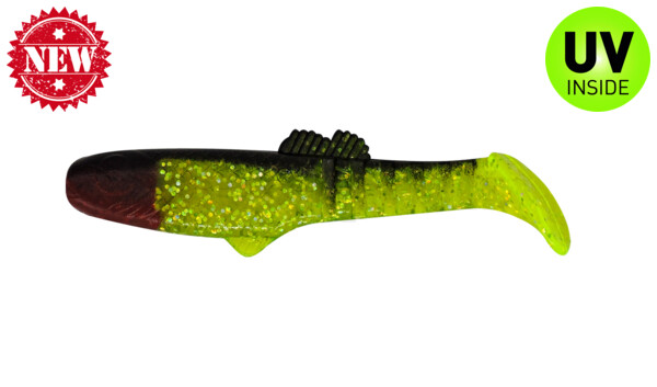 005010067 Montana 3,5" (ca. 10,5 cm) grün(chartreuse)-Glitter / schwarz