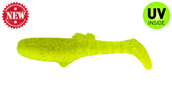 005010B034 Montana 3,5" (ca. 10,5 cm) fluogelb  / grün-Glitter