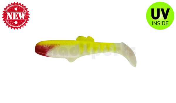 005007005 Montana 2,5" (ca. 7cm) reinweiss / fluogelb