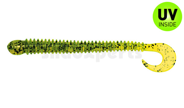 002511017 Drop Shot Ringer Worm 4" (ca. 10,5 cm) Chartreuse Pepper