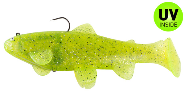 SBT2566 Castaic-Swim-Bait-Trout-25cm sinking chartreuse pepper glitter