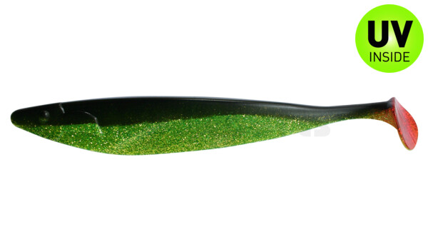 000440067 Megalodon 15" (ca. 40,0 cm) grün(chartreuse)-Glitter / schwarz