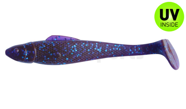 001711175 Ohio 4" (ca. 11,0 cm) crawfish purple electric blue glitter