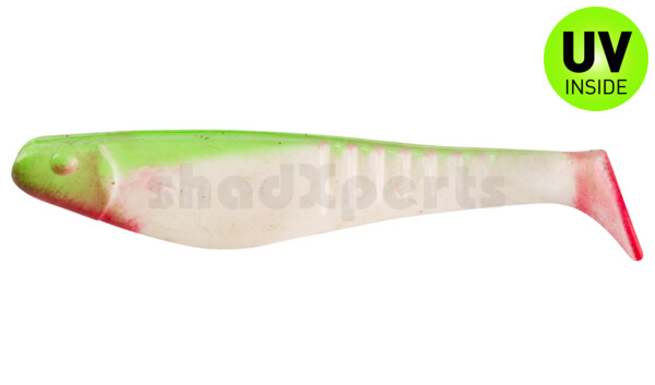000812004 Shark 4" (ca. 11,0 cm) reinweiss / grün