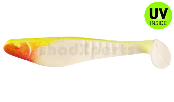 000812005 Shark 4" (ca. 11,0 cm) reinweiss / fluogelb