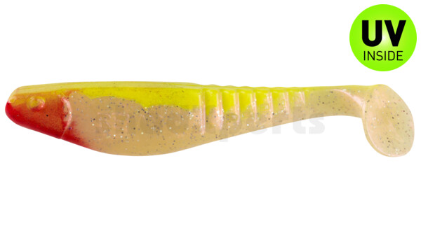 000812042 Shark 4" (ca. 11,0 cm) perl-Glitter / fluogelb