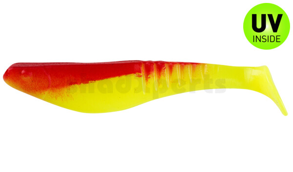000812057 Shark 4" (ca. 11,0 cm) fluogelb / rot
