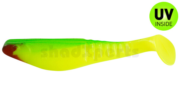 000812058 Shark 4" (ca. 11,0 cm) fluogelb / grün