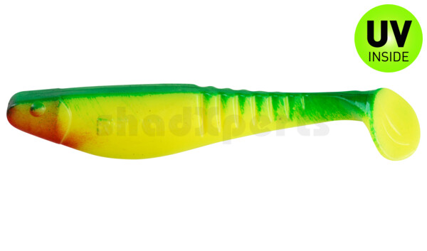 000812059 Shark 4" (ca. 11,0 cm) fluogelb / blau